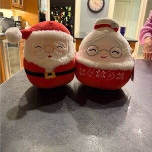 Santa and Mrs. Claus Holiday Plush Set -SQUISHMELLOWS